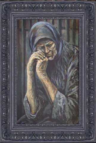 Картина русского художника В.Пашкова. Бабушка Калганиха (к.м.)
72 x 45